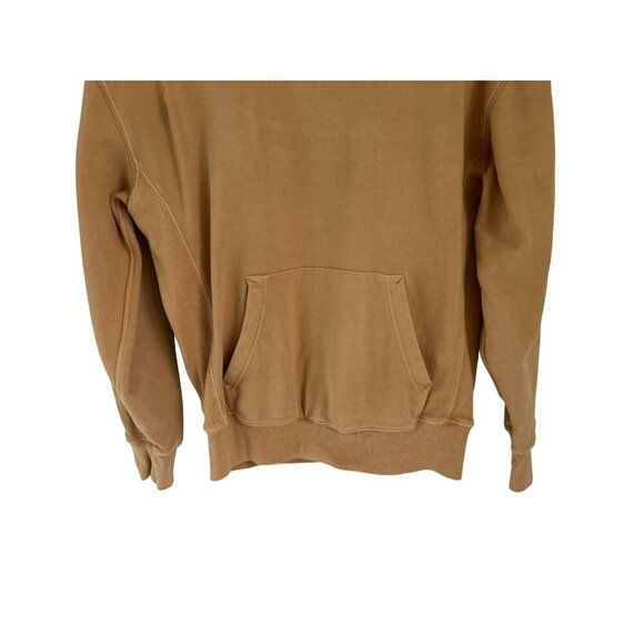 J.CREW Tan Hooded Sweatshirt W/ Kangaroo Pocket Cotton Blend Unisex Size S - Picture 4 of 8